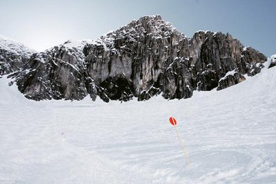 Ski route in the arlberg